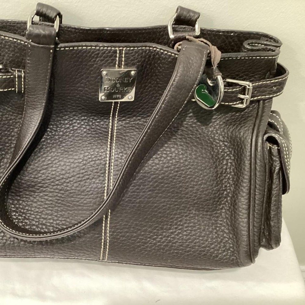 Classic Downey & Bourke Pebbled Leather Satchel